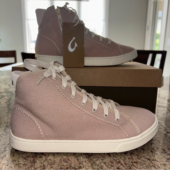 OluKai Pink Hightop Sneaker NIB - Picture 4 of 12